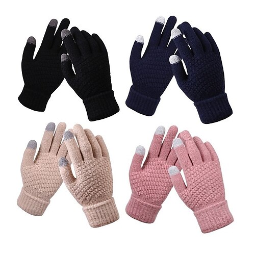 

Men's Women's Touchscreen Gloves Warm Winter Gloves Outdoor Daily Holiday Solid / Plain Color Polyester Simple Casual Classic Warm 1 Pair