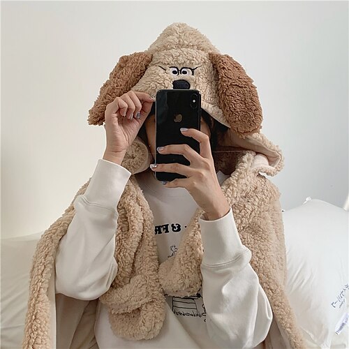 

Per adulto Coperta oversize con cappuccio Coperta indossabile Orso Cane Stampa Pigiama a pagliaccetto Flanella Cosplay Per Per uomo Per donna Natale Pigiama a fantasia animaletto cartone animato