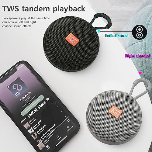 

TG352 Outdoor Portable Riding Wireless Bluetooth Speaker TWS Stereo Waterproof Subwoofer Pole Handsfree Call/FM/TF Card/U disk