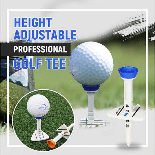 

Height Adjustable Professional Golf Tee Golf Nail Ball Tee Adjustable Height Aiming Direction Mark Mark Cue Ball Golf Tees