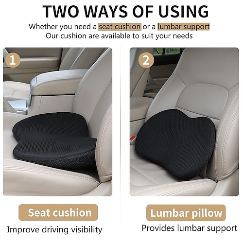  SPRFUFLY Car Seat Cushion, Memory Foam Truck Seat Cushion,  Improve Driving Comfort, Car Cushions for Driving - Road Trip Essentials  for Drivers : Home & Kitchen
