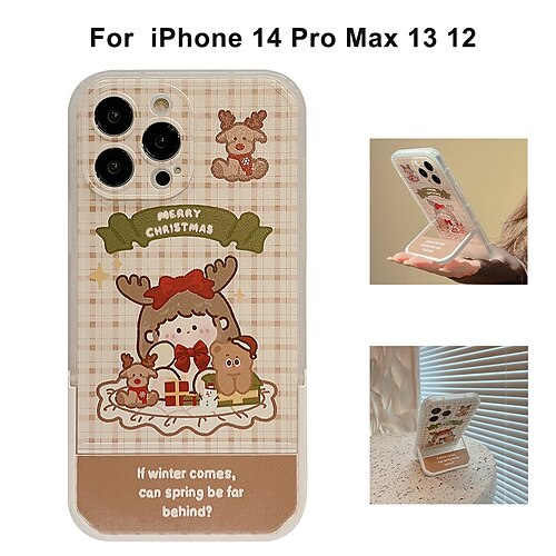 

Phone Case For Apple Classic Series iPhone 14 Pro Max 13 12 11 Pro Max Mini X XR XS 8 7 Plus Bumper Frame Full Body Protective Dustproof Christmas TPU PC