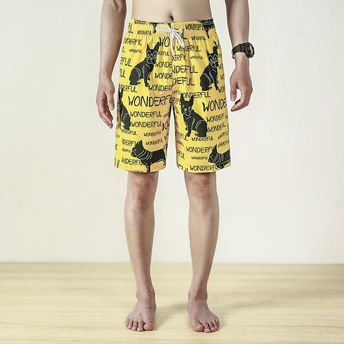 

Men's Swim Shorts Swim Trunks Board Shorts Drawstring Elastic Waist Graphic Prints Comfort Breathable Short Casual Daily Beach Fashion Streetwear 1 2 Micro-elastic