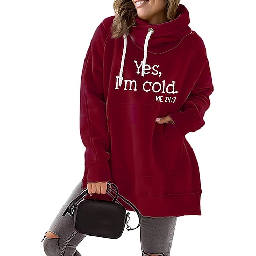 

Women's Hoodie Sweatshirt Pullover Basic Front Pocket Green Black Blue Graphic Street Hoodie Long Sleeve S M L XL 2XL 3XL
