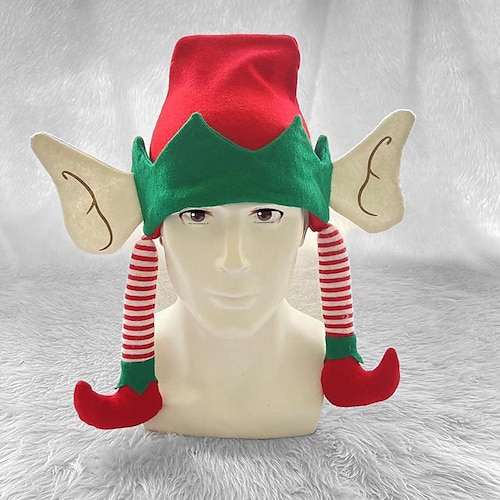 

Santa Claus Elf Christmas Hat Men's Women's Christmas Christmas Christmas Eve Adults' Party Christmas Fabric Hat