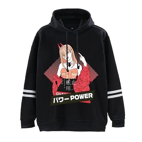 

Inspired by Chainsaw Man Power Hoodie Cartoon Manga Anime Graphic Hoodie For Men's Women's Unisex Adults' Hot Stamping 100% Polyester Street Daily