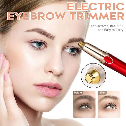 

1pc Unisex Electric Eyebrow Face Hair Trimmer Makeup Painless Eye Brow Epilator Mini Shaver Razors Portable Facial Hair Remover