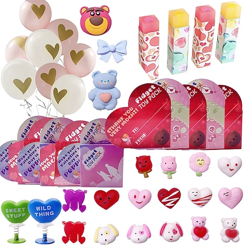 

New Valentine's Day Set Toy Diy Love Kneading Music Decorations Props Party Gift Stationery