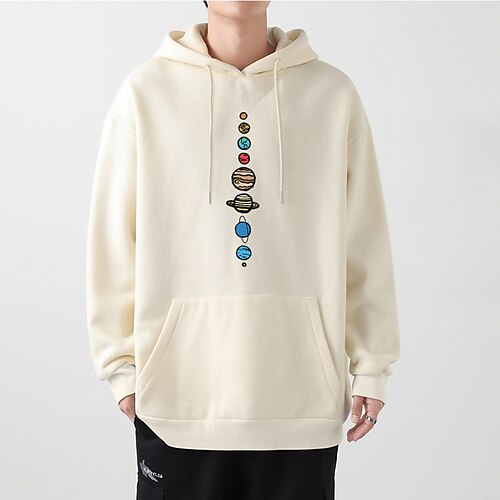 

Inspired by planets Eight planets Hoodie Cartoon Manga Anime Front Pocket Graphic Hoodie For Men's Women's Unisex Adults' Hot Stamping 100% Polyester Casual Daily