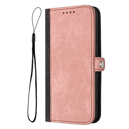 

Phone Case For Samsung Galaxy Wallet Card A73 A53 A33 S22 Ultra Plus S21 FE S20 Note 10 with Wrist Strap Card Holder Slots Magnetic Flip Solid Colored TPU PU Leather