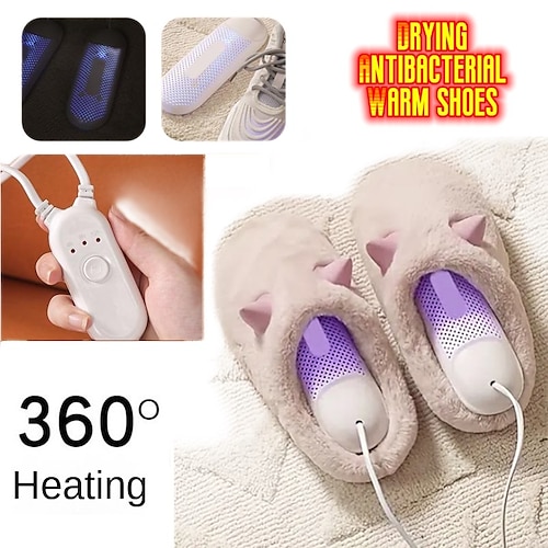 

Electric Shoes Dryer Heater Portable Voilet Light Foot Protector Boot Odor Deodorant Dehumidify Device Shoes Drier Heater