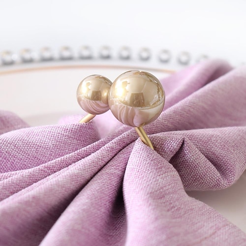 

cross-border new products simple light luxury pearl napkin buckle wedding restaurant mouth cloth hotel restaurant decoration mouth cloth ring wholesale