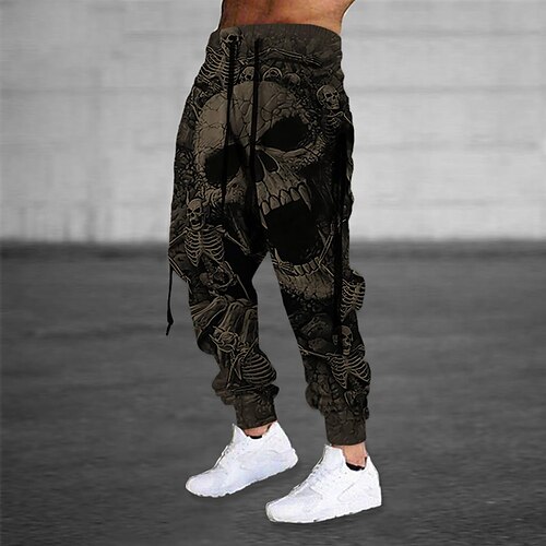 

Men's Sweatpants Joggers Trousers Drawstring Elastic Waist 3D Print Graphic Prints Comfort Sports Outdoor Casual Daily Cotton Blend Streetwear Designer Green Blue Micro-elastic