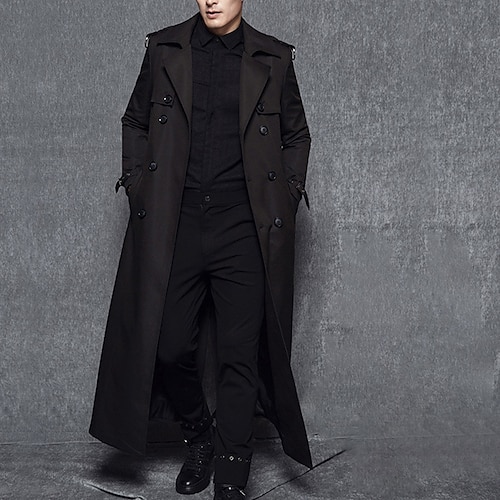 

Per uomo Cappotto invernale Cappotto di lana Cappotto Da tutti i giorni Per uscire Primavera Autunno inverno Poliestere Lavabile Casuale Capispalla Abbigliamento Di tendenza Top caldi Tinta unita