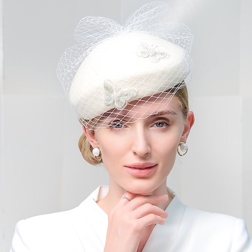 

Elegant Fashion 100% Wool Hats with Smooth / Solid 1pc Party / Evening / Casual Headpiece Christmas/ Special Occasion / Office & Career / Graduation / Congratulations / Anniversary / Back To School /
