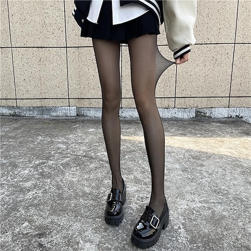 

Women's Stockings Summer Tights Sunscreen Leg Shaping High Elasticity Sexy Casual Daily milk white Black color One-Size