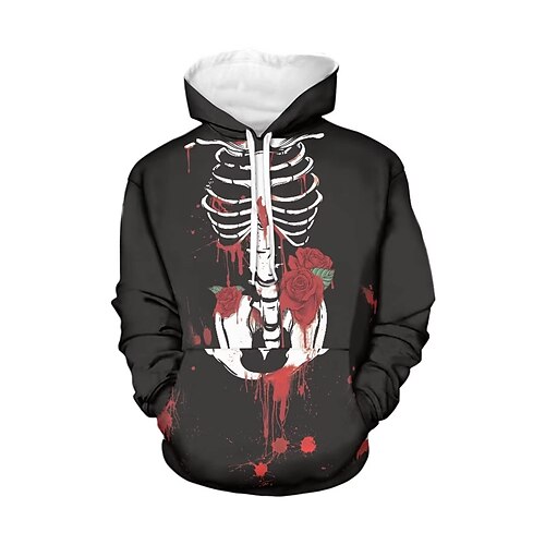 

Inspired by Sugar Skull Mexican Hoodie Cartoon Manga Anime Front Pocket Graphic Hoodie For Men's Women's Unisex Adults' 3D Print 100% Polyester Casual Daily