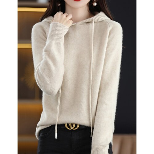 

Women's Hoodie Sweatshirt Pullover Basic Green Black Purple Plain Casual Hoodie Long Sleeve S M L XL 2XL