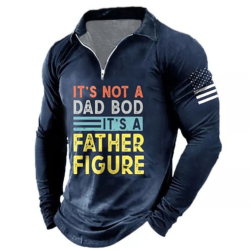 

Men's Polo Shirt Golf Shirt Letter Graphic Prints Turndown Green Black Blue Gray 3D Print Outdoor Street Long Sleeve Zipper Print Clothing Apparel Fashion Designer Casual Soft