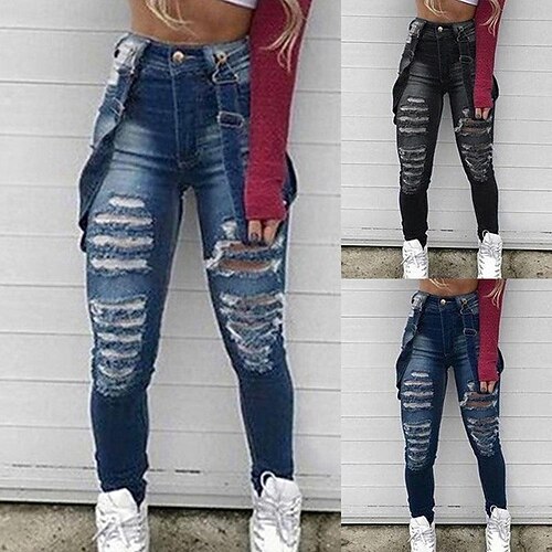 

Women's Jeggings Cotton Black Blue Dark Blue High Waist Fashion Streetwear Street Daily Wear Full Length Outdoor Solid Colored S M L XL 2XL