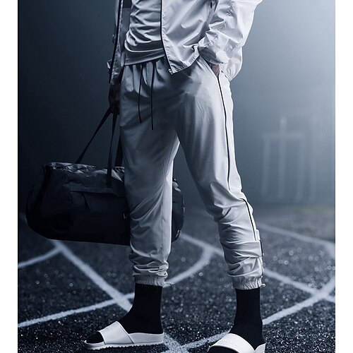 

Men's Joggers Sweatpants Bottoms Casual Athleisure Quick Dry Lightweight Soft Basketball Running Workout Sportswear Activewear Solid Colored Dark Grey Navy Black