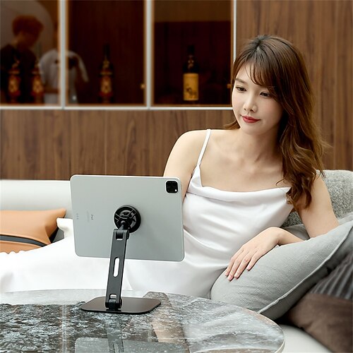 

Phone Stand Portable Adjustable Anti-Slip Phone Holder for Office Desk Selfies / Vlogging / Live Streaming Compatible with Tablet All Mobile Phone Phone Accessory