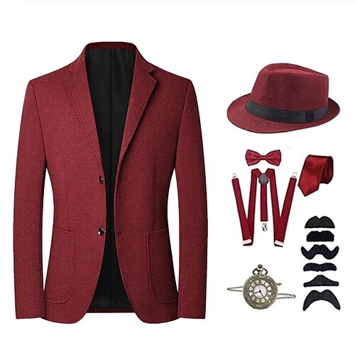 

Cosplay Vintage Inspired Party Costume Men's Buckle Costume Vintage Cosplay Party / Evening Long Sleeve Cravat Halloween
