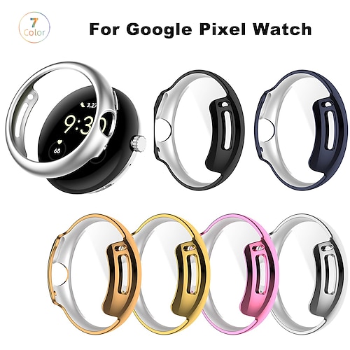 

1 Pack Watch Case Compatible with Google Pixel Watch Scratch Resistant Dust Proof All Around Protective TPU Watch Cover