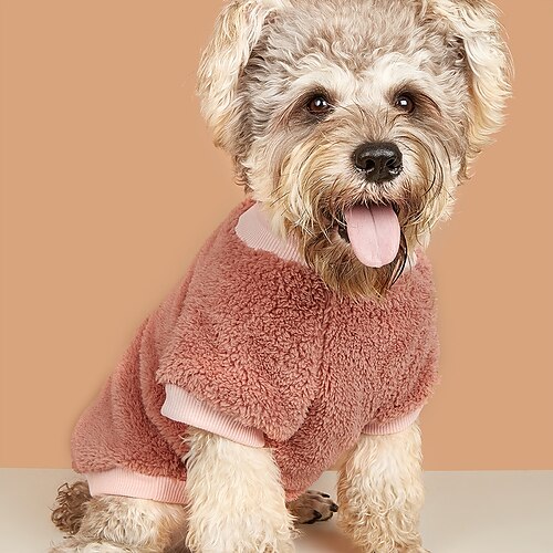 

Ins Style Pet Clothing Comfortable Warm Cat Clothing Small Dog Plush Sweater Manufacturers Dog Clothing