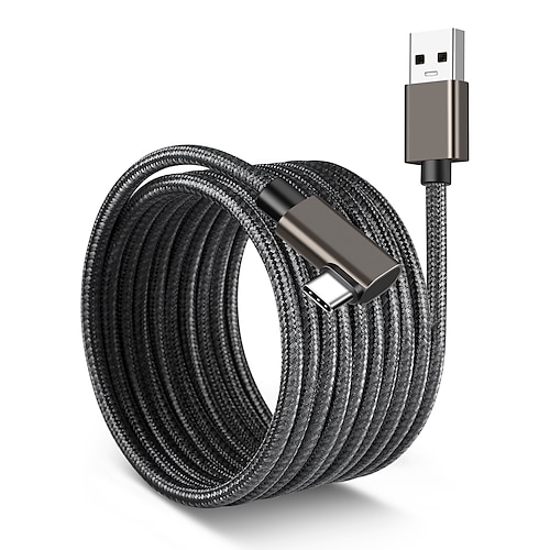 

VR Link Cable 10FT/16 FT Compatible with Quest2/Pico 4 Accessories and PC/Steam VR High Speed PC Data Transfer USB 3.0 to USB C Cable for VR Headset and Gaming PC