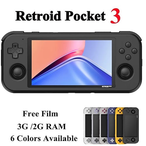 

retroid pocket 3 retro gioco console portatile retroid pocket 3 android retro console di gioco più emulatori console portatile 4.7 pollici 169 display 4000mah batteria giochi classici