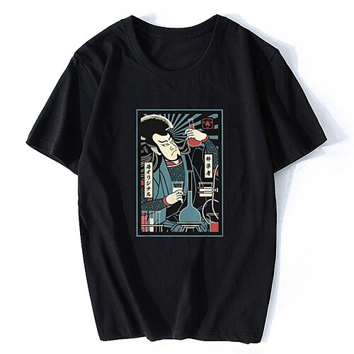 

Inspired by Old school Tattoo japanese Samurai T-shirt Anime Cartoon Anime Classic Street Style T-shirt For Men's Women's Unisex Adults' Hot Stamping 100% Polyester Casual Daily