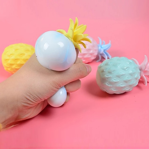 

4 pcs Anti Stress Fun Soft Pineapple Ball Stress Reliever Toy Children Adult Fidget Squishy Antistress Creativity Sensory Toy Gift