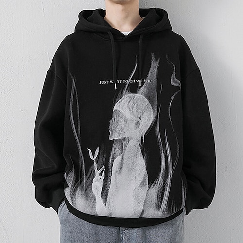 

Inspired by Punk Gothic Ghost just want to choose you Hoodie Cartoon Manga Anime Graphic Hoodie For Men's Women's Unisex Adults' 3D Print 100% Polyester Casual Daily