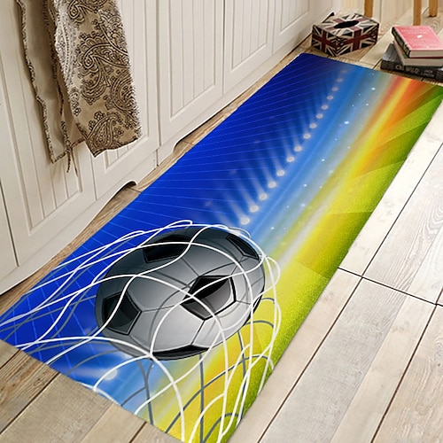 

Alfombrilla de copa de fútbol, alfombrilla de puerta, alfombrilla de pasillo, alfombras de área para dormitorio, sala de estar, cocina, baño, alfombrillas antideslizantes de fútbol