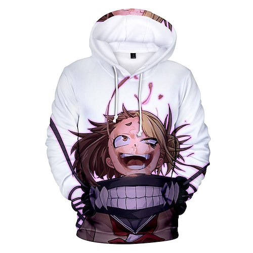 

Inspired by My Hero Academia Todoroki Shoto Hoodie Cartoon Manga Anime Front Pocket Graphic Hoodie For Men's Women's Unisex Adults' 3D Print 100% Polyester