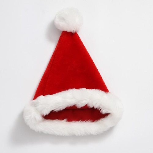 

Plush Santa Hat,Christmas Hat,Xmas Holiday Hat Christmas Hats Extra Thicken Fur,Santa Hat Adult for Women Mens Holiday Party