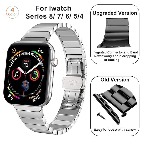 

Smart Watch Band Metal Stainless Steel Strap For Apple watch 8 7 6 5 4 44mm 42mm 40mm Ultra 49mm 45mm 41mm For iwatch
