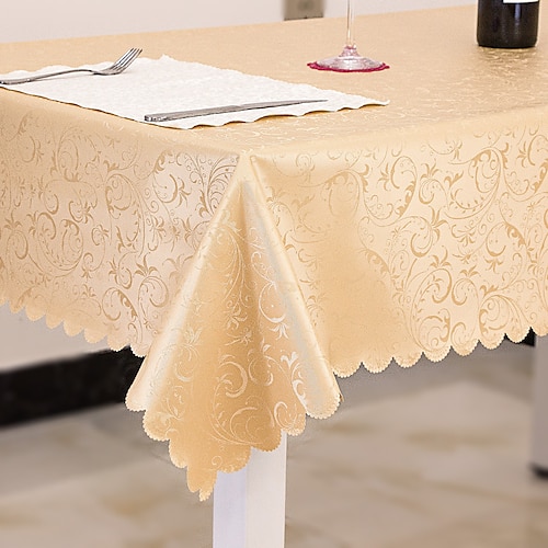 

Rectangular Tablecloth Waterproof Oil-proof Anti-scalding Disposable European-style Coffee Tablecloth Amazon Hotel Tablecloth Oval Tablecloth