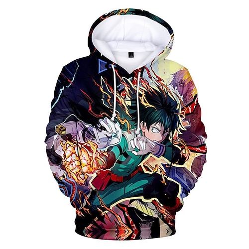 

My Hero Academia Himiko Toga Sweat à capuche Dessin Animé Manga Animé Poche avant Art graphique Sweat à capuche Pour Homme Femme Unisexe Adulte Impression 3D 100 % Polyester Casual Quotidien