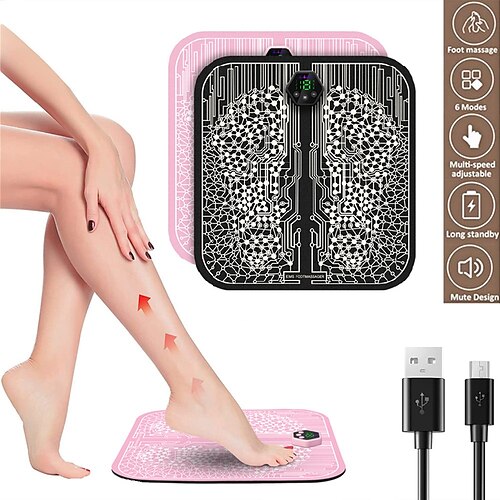 

EMS Foot Massager Pad Mat Electric Tens Unit Intelligent USB Charging Improve Blood Circulation Relieve Ache Pain HealthCare