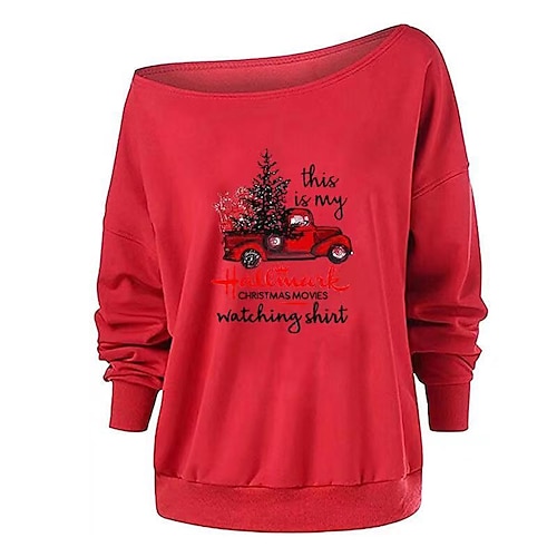 

car Masquerade Ugly Christmas Sweater / Sweatshirt Women's Christmas Christmas Carnival Masquerade Adults' Party Christmas Polyester Top