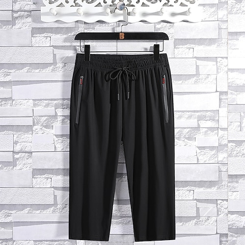 

Herre Atletiske shorts Afklippede bukser Casual shorts Capri bukser Stretch shorts Snørelukning Elastisk Talje Lynlåslomme Vanlig Komfort Åndbart Calf-længde Afslappet Daglig Ferie Bomuldsblanding