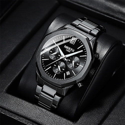 

NIBOSI New 2023 Mens Watches Top Brand Luxury Business Gold Watch Men Fashion Wrist Watch For Men Chronograph