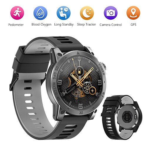 

NORTH EDGE CROSS FIT3 Smart Watch 1.43 inch Smartwatch Fitness Running Watch Bluetooth Pedometer Sleep Tracker Heart Rate Monitor Compatible with Android iOS Men GPS Long Standby Compass IP 67 46mm