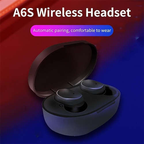 

A6S wireless headphones lossless noise cancellation long standby time Bluetooth-compatible5.0 headphones HiFi in-ear headphones