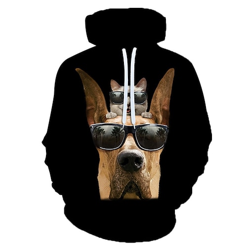 

Inspired by Animal Cat Dog Hoodie Cartoon Manga Anime Graphic Hoodie For Men's Women's Unisex Adults' 3D Print 100% Polyester