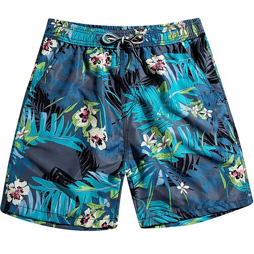 

Per uomo Boxer da surf Pantaloncini da mare Boxer da mare Pantaloncini estivi Tasche A cordoncino Vita elastica Pop art Piante Comfort Traspirante Breve Informale Giornaliero Per eventi Moda Classico