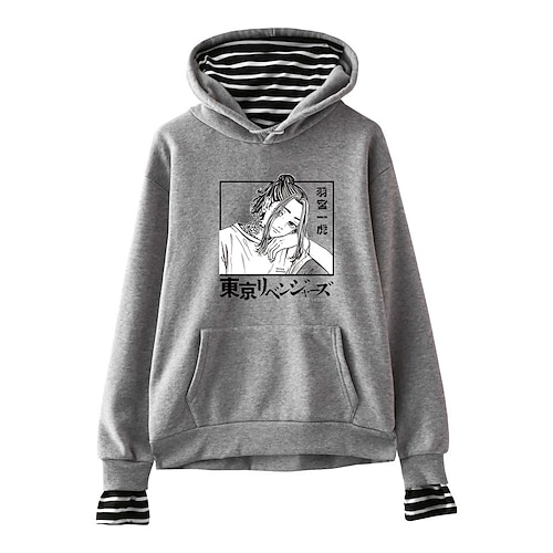 

Inspired by Tokyo Revengers Hanemiya Kazutora Hoodie Anime Cartoon Anime Front Pocket Graphic Hoodie For Men's Women's Unisex Adults' Hot Stamping 100% Polyester Casual Daily