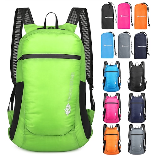 

Lightweight Packable Backpack Anti-Slip Fast Dry Wearable Lightweight Outdoor Fitness Gym Workout Hunting Climbing Polyester Spandex Black Green Grey